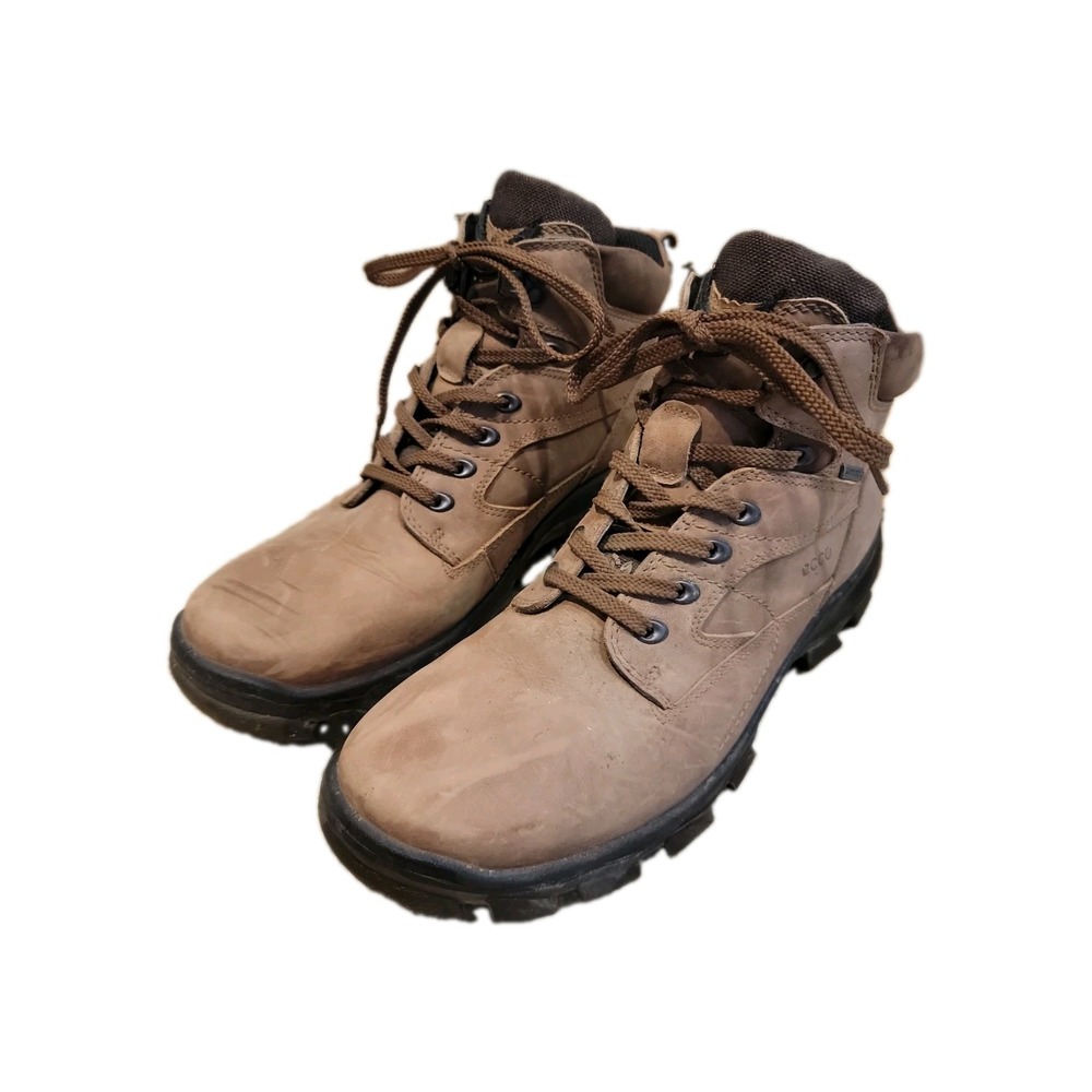 ECCO Track 25 Gore-Tex Leather Boots Mens Size 11 EU 45 Waterproof Hiking Casual